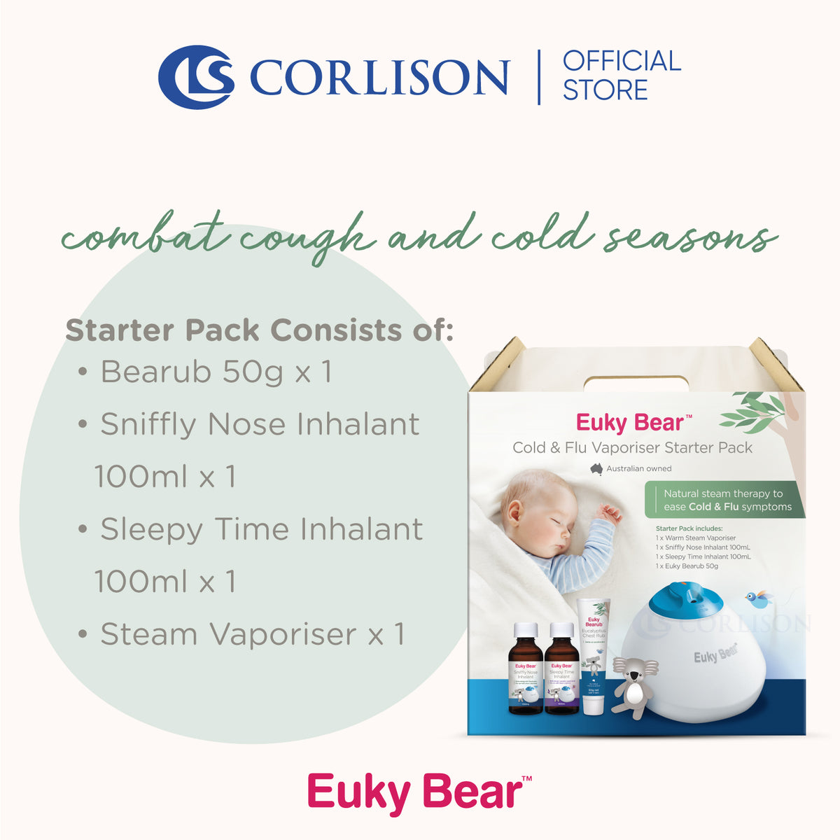 Euky Bear Steam Vaporiser Starter Pack Euky Bear Singapore