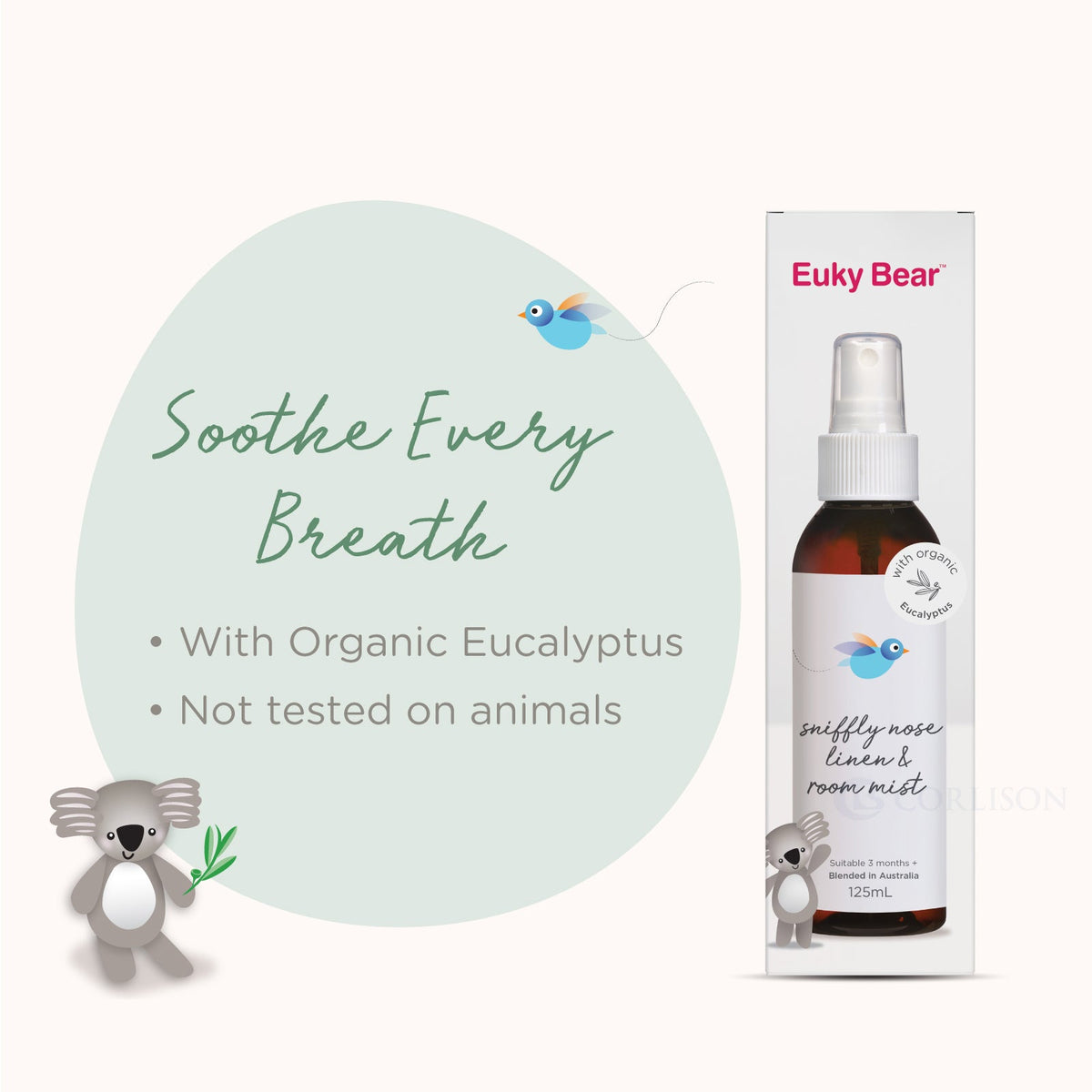 Sniffly Nose Linen and Room Mist 125ml – Euky Bear Singapore