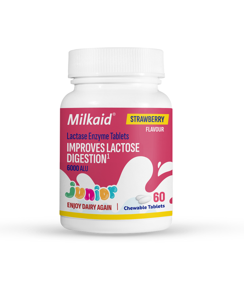 Milkaid Junior Lactase Enzyme chewable tablets 60s