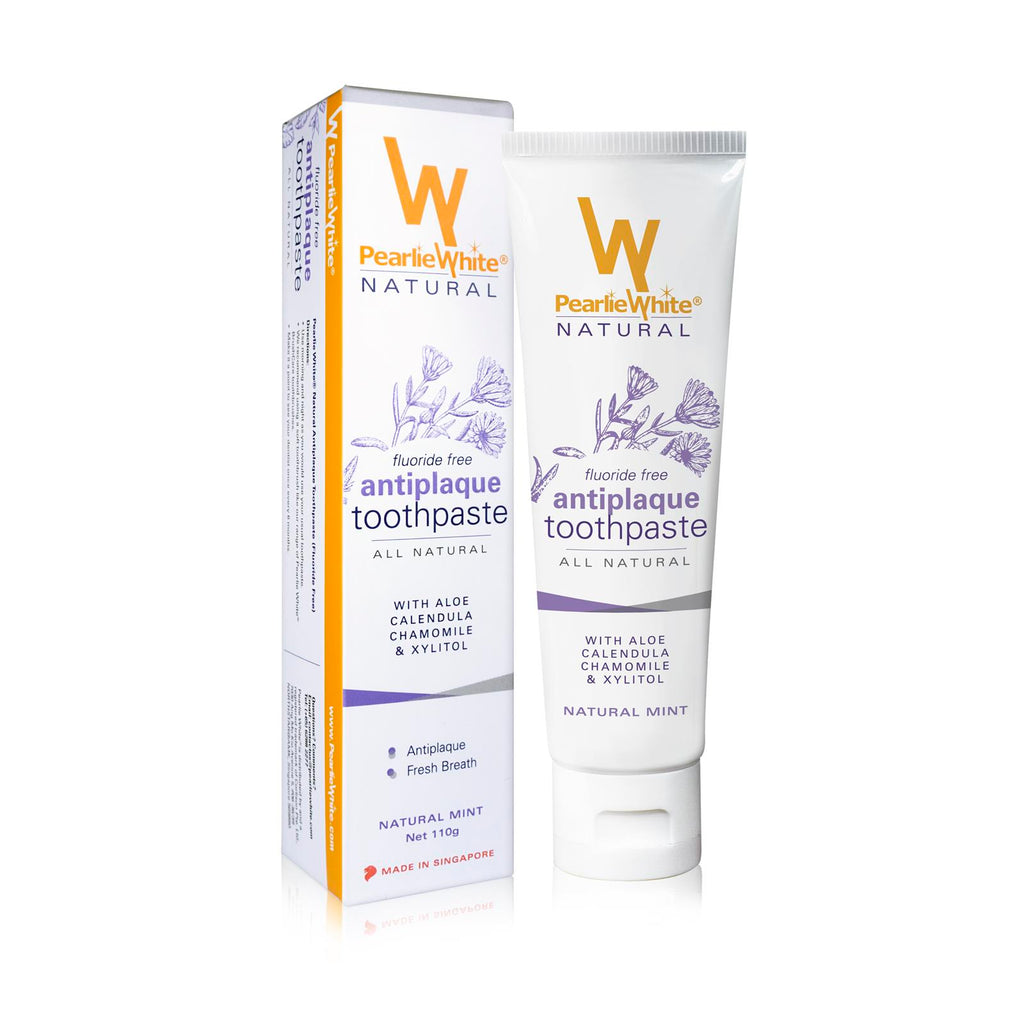 Pearlie White All Natural Antiplaque Toothpaste 110gm [exp: Jan 2024]