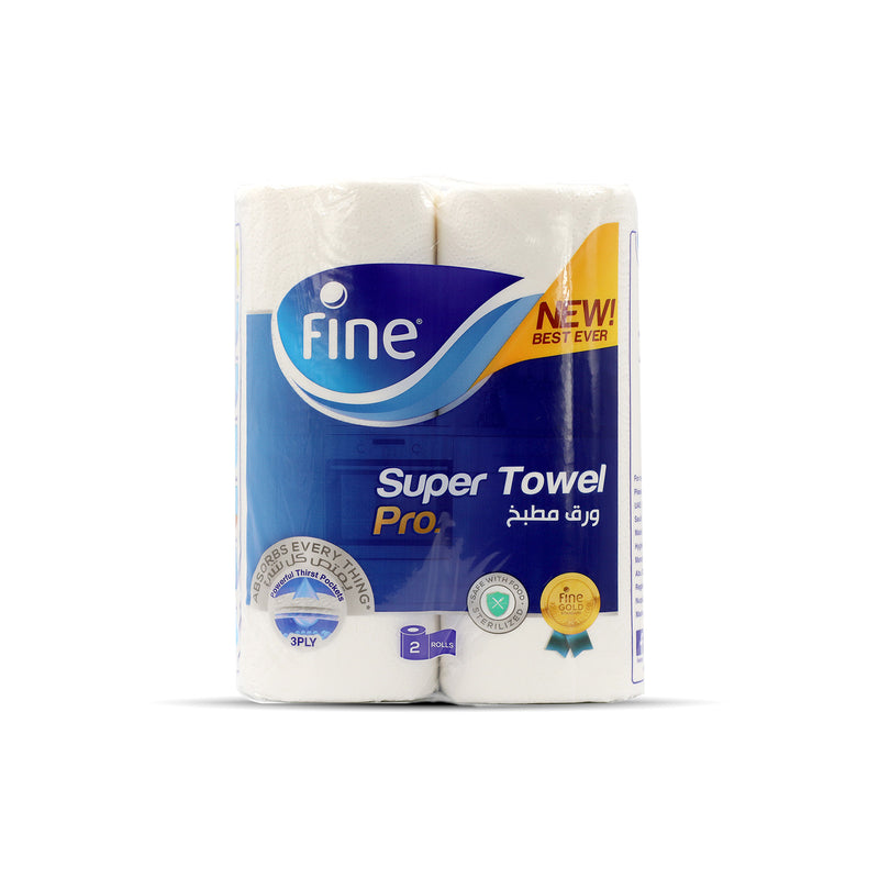 Fine Household Towel 60 Sheets 3Ply (2rolls)